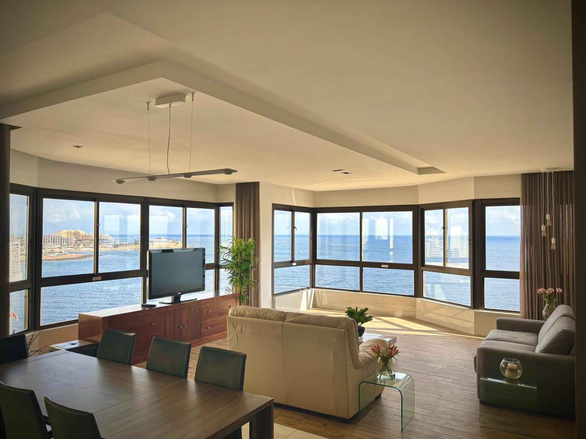 Sea View Luxury Haven Living & 3Bedrooms Seafront Sliema Extérieur photo